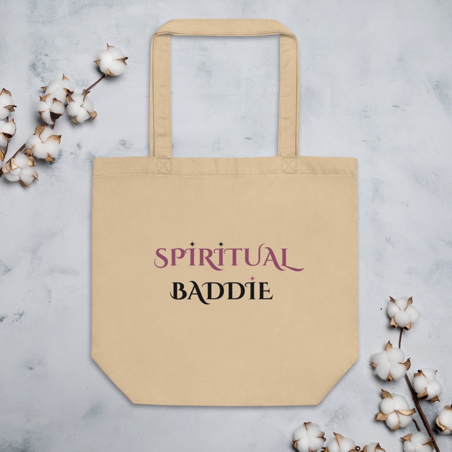 SPIRITUAL BADDIE Light Eco Tote Bag